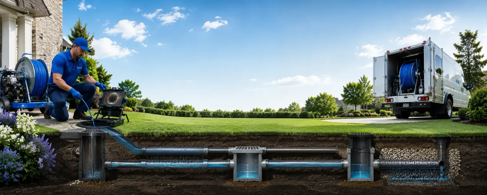 Outdoor drain cleaning information for Koeltztown, MO